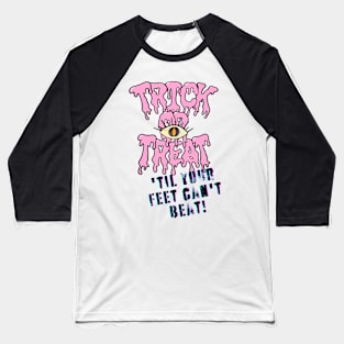 Trick or Treat for Halloween in pink Baseball T-Shirt